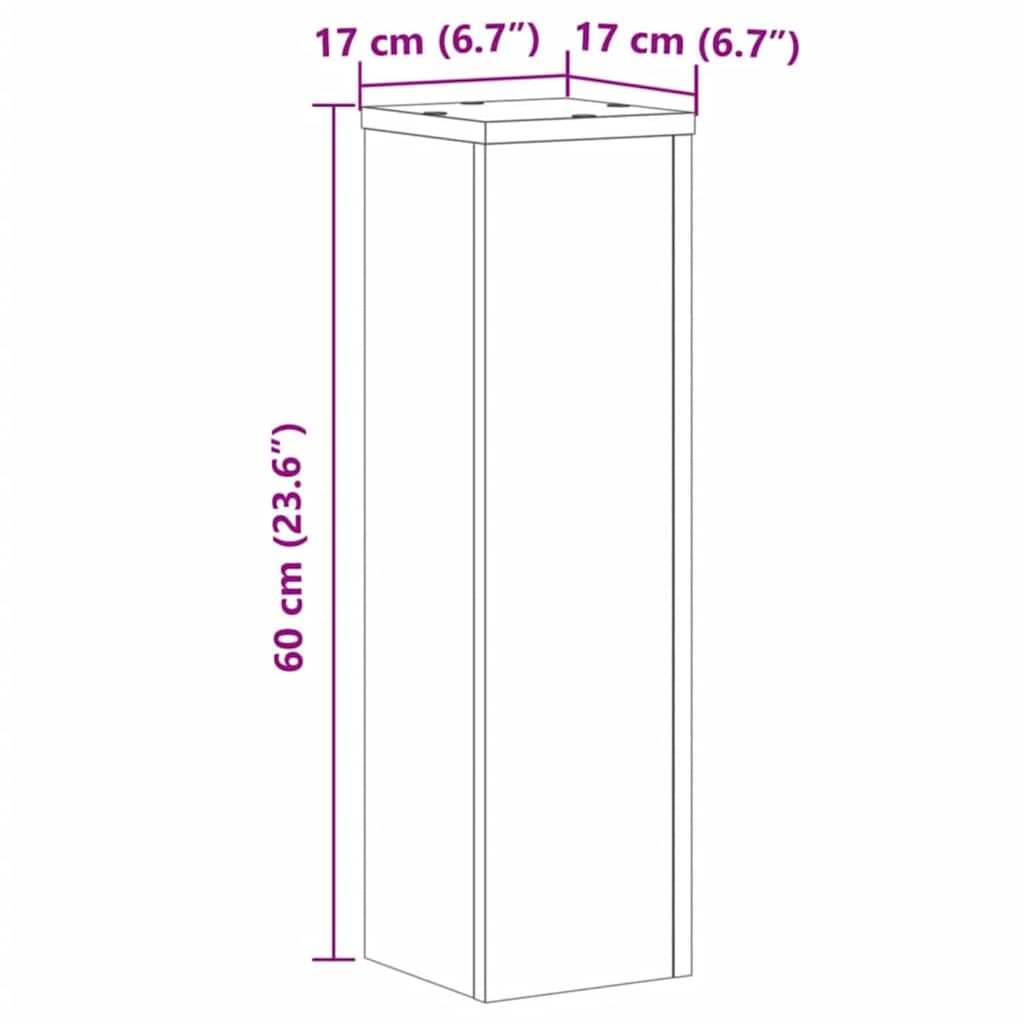 Stovai augalams, 2vnt., artisano ąžuolo, 17x17x60cm, mediena Stovai augalams, 2vnt., artisano ąžuolo, 17x17x60cm, mediena - Image 11