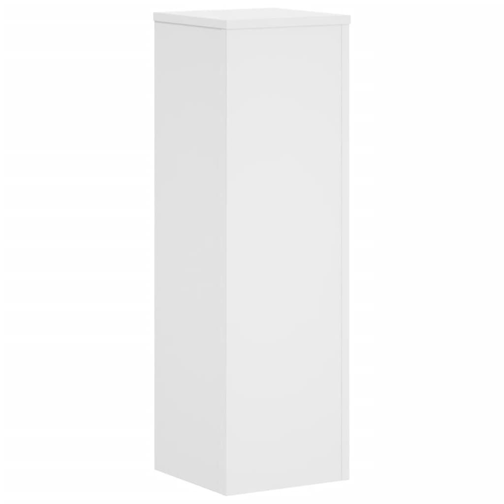 Stovai augalams, 2vnt., balti, 25x25x80cm, apdirbta mediena Stovai augalams, 2vnt., balti, 25x25x80cm, apdirbta mediena - Image 5