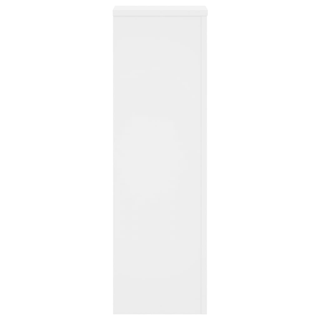 Stovai augalams, 2vnt., balti, 25x25x80cm, apdirbta mediena Stovai augalams, 2vnt., balti, 25x25x80cm, apdirbta mediena - Image 6
