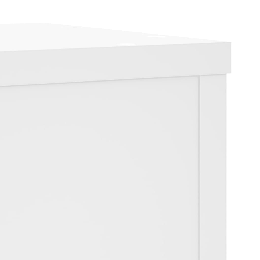 Stovai augalams, 2vnt., balti, 25x25x80cm, apdirbta mediena Stovai augalams, 2vnt., balti, 25x25x80cm, apdirbta mediena - Image 9