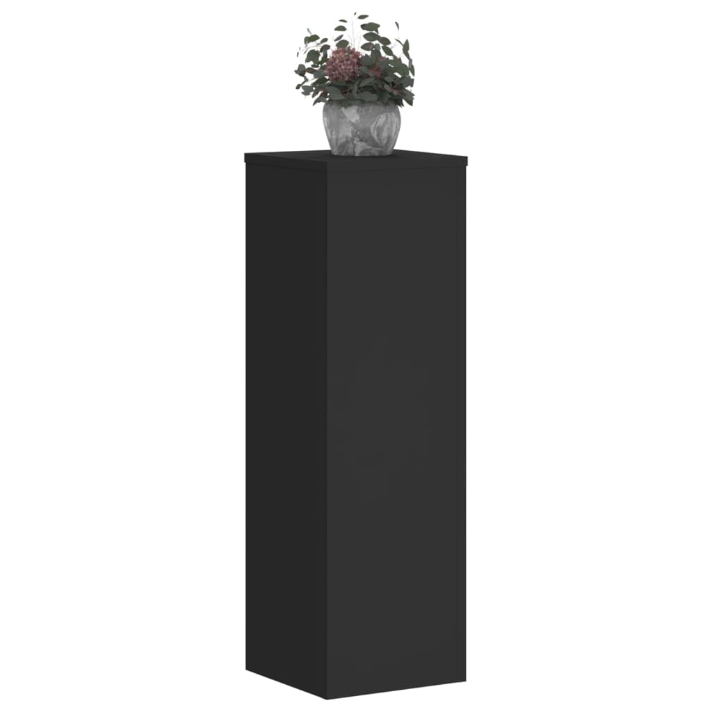 Stovai augalams, 2vnt., juodi, 25x25x80cm, apdirbta mediena Stovai augalams, 2vnt., juodi, 25x25x80cm, apdirbta mediena - Image 10