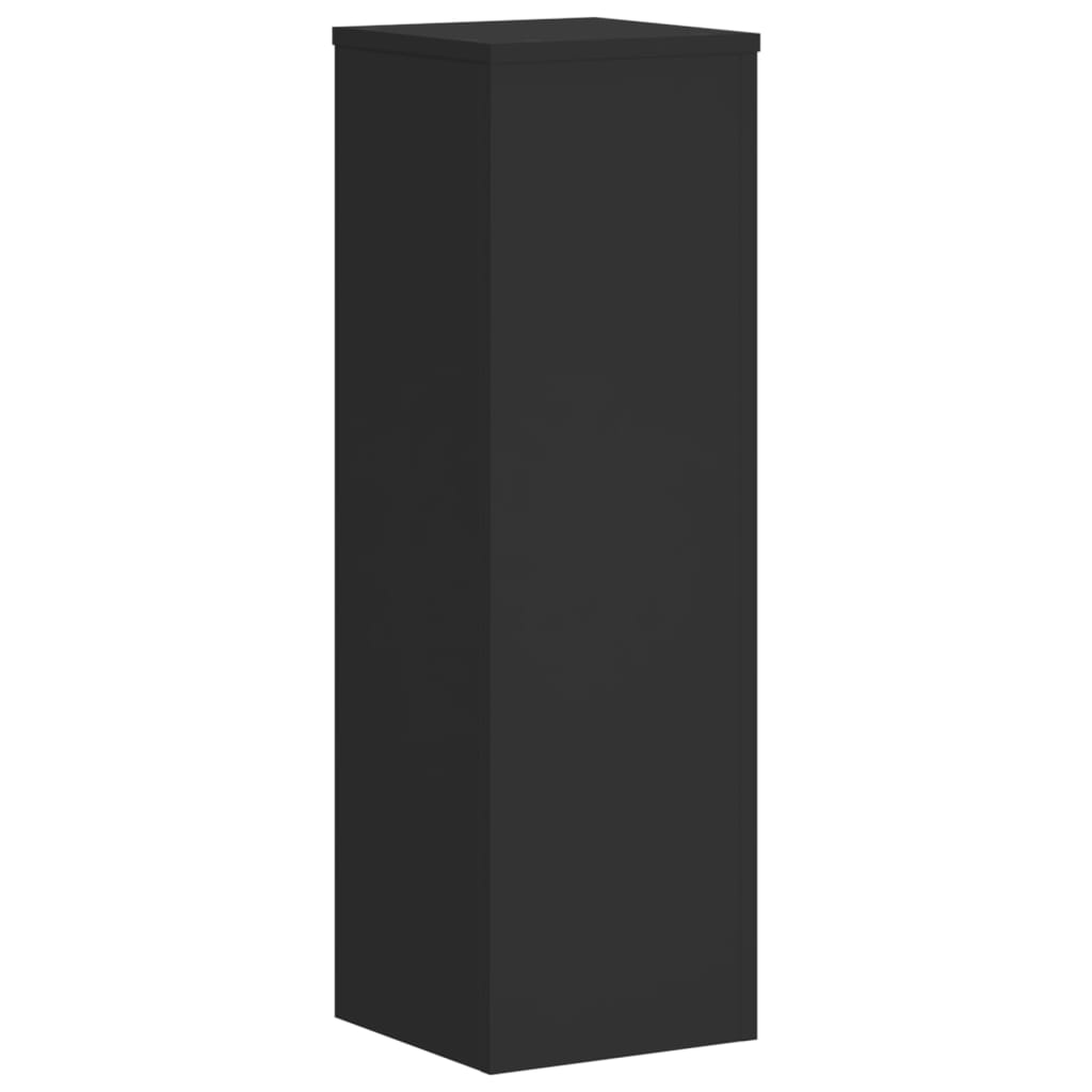 Stovai augalams, 2vnt., juodi, 25x25x80cm, apdirbta mediena Stovai augalams, 2vnt., juodi, 25x25x80cm, apdirbta mediena - Image 5