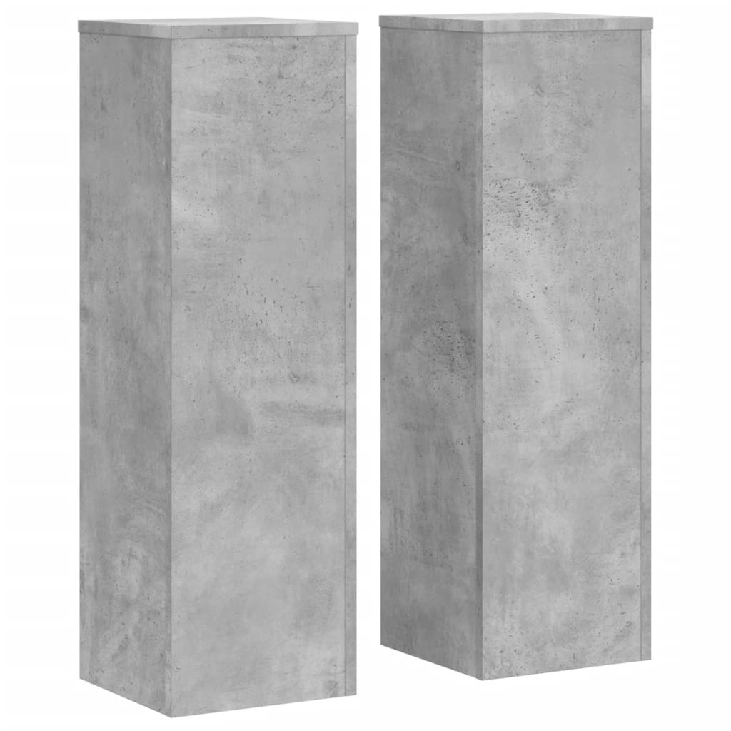 Stovai augalams, 2vnt., betono, 25x25x80cm, apdirbta mediena Stovai augalams, 2vnt., betono, 25x25x80cm, apdirbta mediena - Image 4