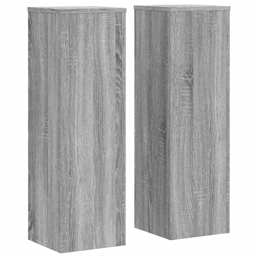 Stovai augalams, 2vnt., pilki ąžuolo, 25x25x80cm, mediena Stovai augalams, 2vnt., pilki ąžuolo, 25x25x80cm, mediena - Image 4
