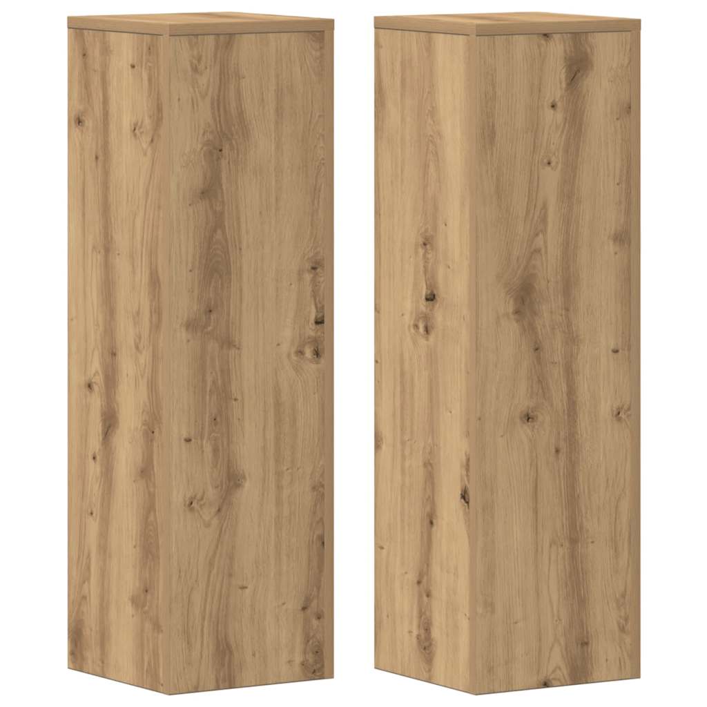 Stovai augalams, 2vnt., artisano ąžuolo, 25x25x80cm, mediena Stovai augalams, 2vnt., artisano ąžuolo, 25x25x80cm, mediena - Image 3