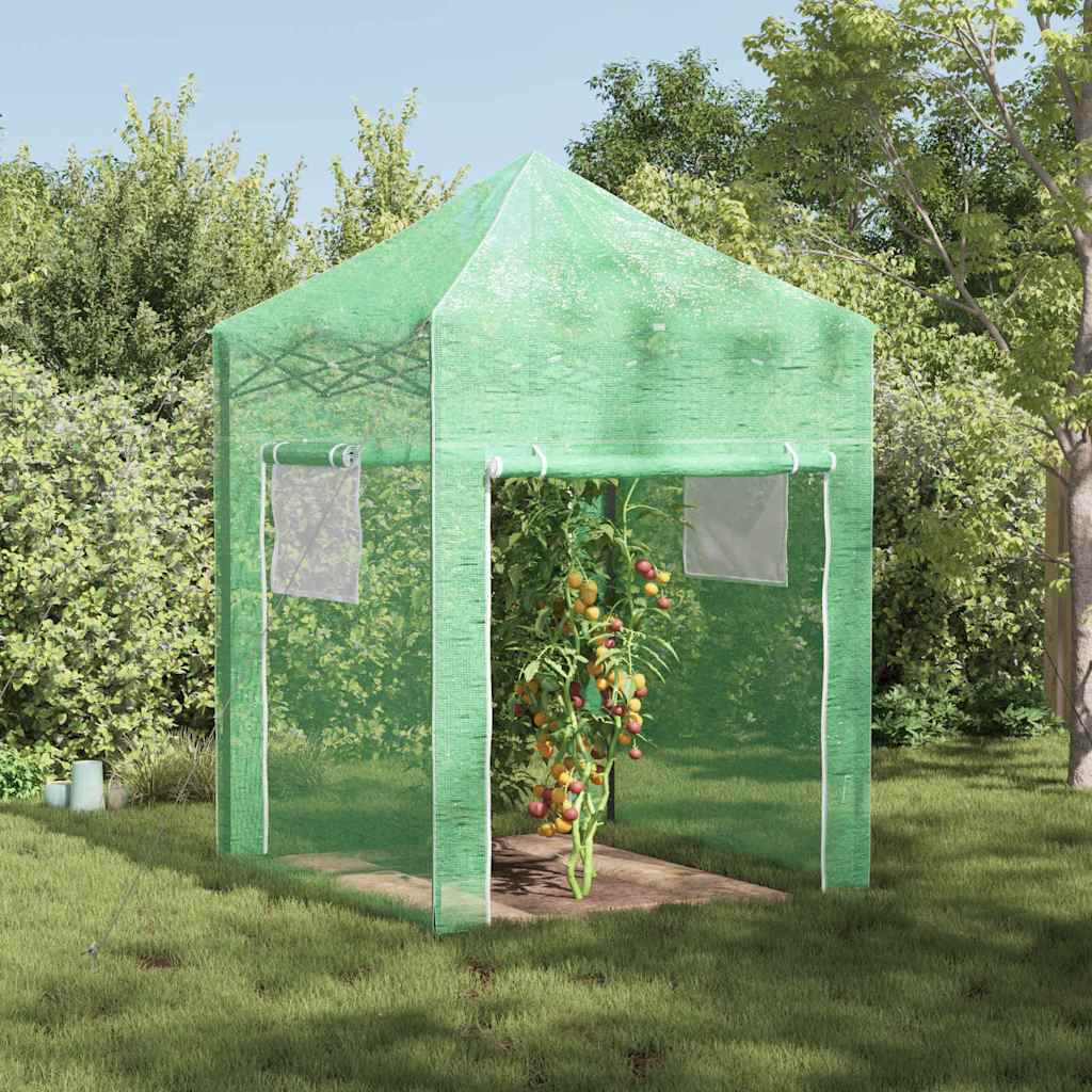 Šiltnamis su išskleidžiamu rėmu Žalia 200 x 200 x 300 cm Šiltnamis su išskleidžiamu rėmu Žalia 200 x 200 x 300 cm - Image 2