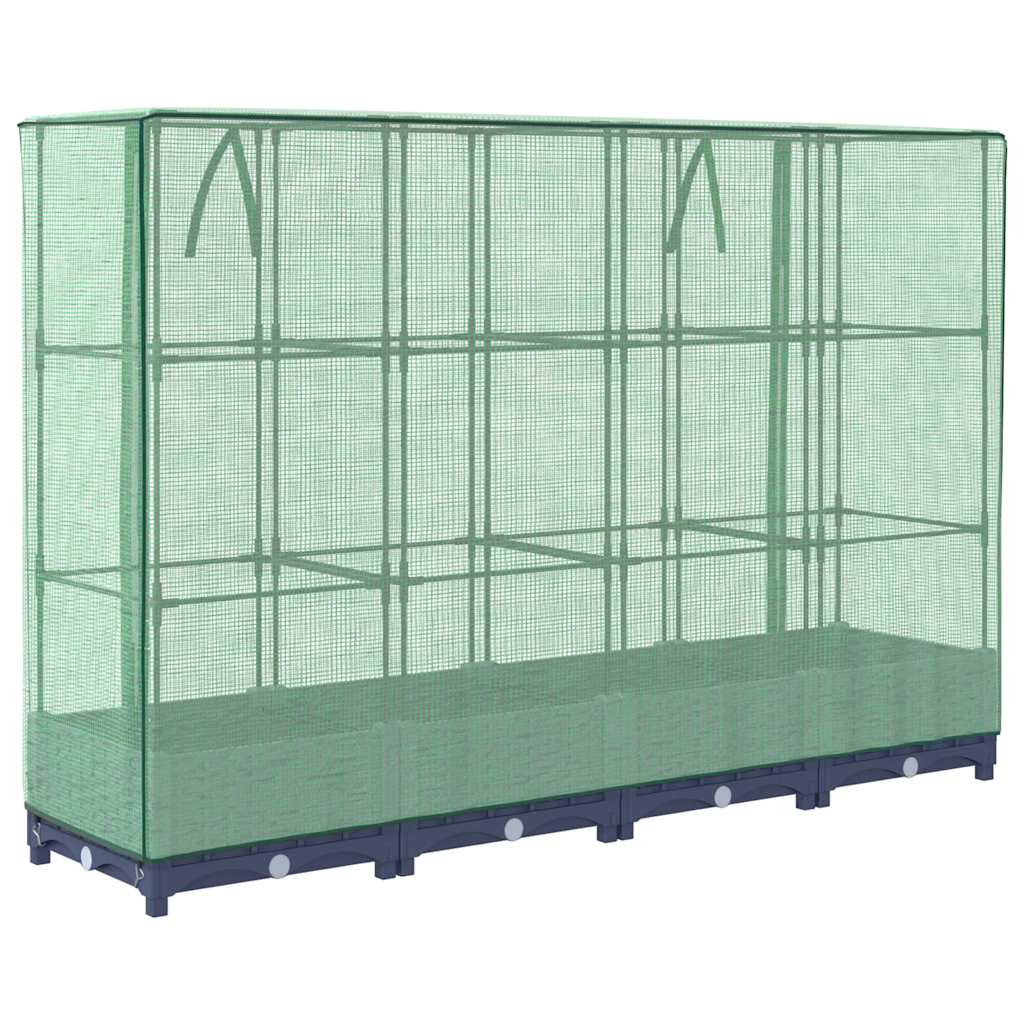Pakeltas lysvė su šiltnamio uždanga, rotango imitacija, 160x40x123 cm Pakeltas lysvė su šiltnamio uždanga, rotango imitacija, 160x40x123 cm - Image 6