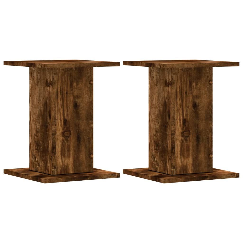 Stovai augalams, 2vnt., dūminiai, 30x30x40cm, apdirbta mediena Stovai augalams, 2vnt., dūminiai, 30x30x40cm, apdirbta mediena - Image 3
