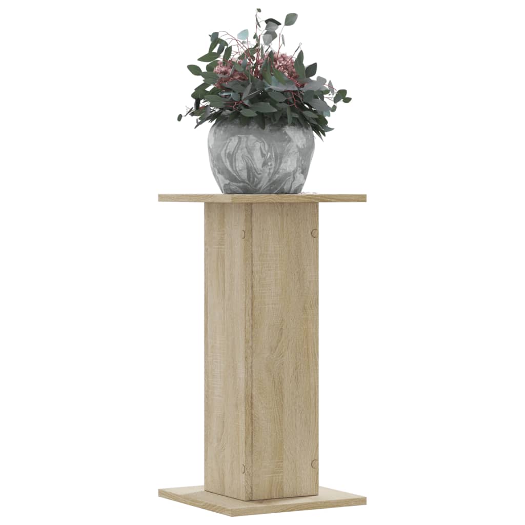 Stovai augalams, 2vnt., ąžuolo, 30x30x60cm, apdirbta mediena Stovai augalams, 2vnt., ąžuolo, 30x30x60cm, apdirbta mediena - Image 2