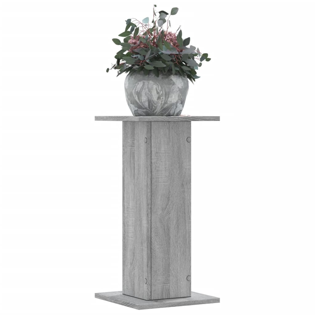 Stovai augalams, 2vnt., pilki ąžuolo, 30x30x60cm, mediena Stovai augalams, 2vnt., pilki ąžuolo, 30x30x60cm, mediena - Image 2