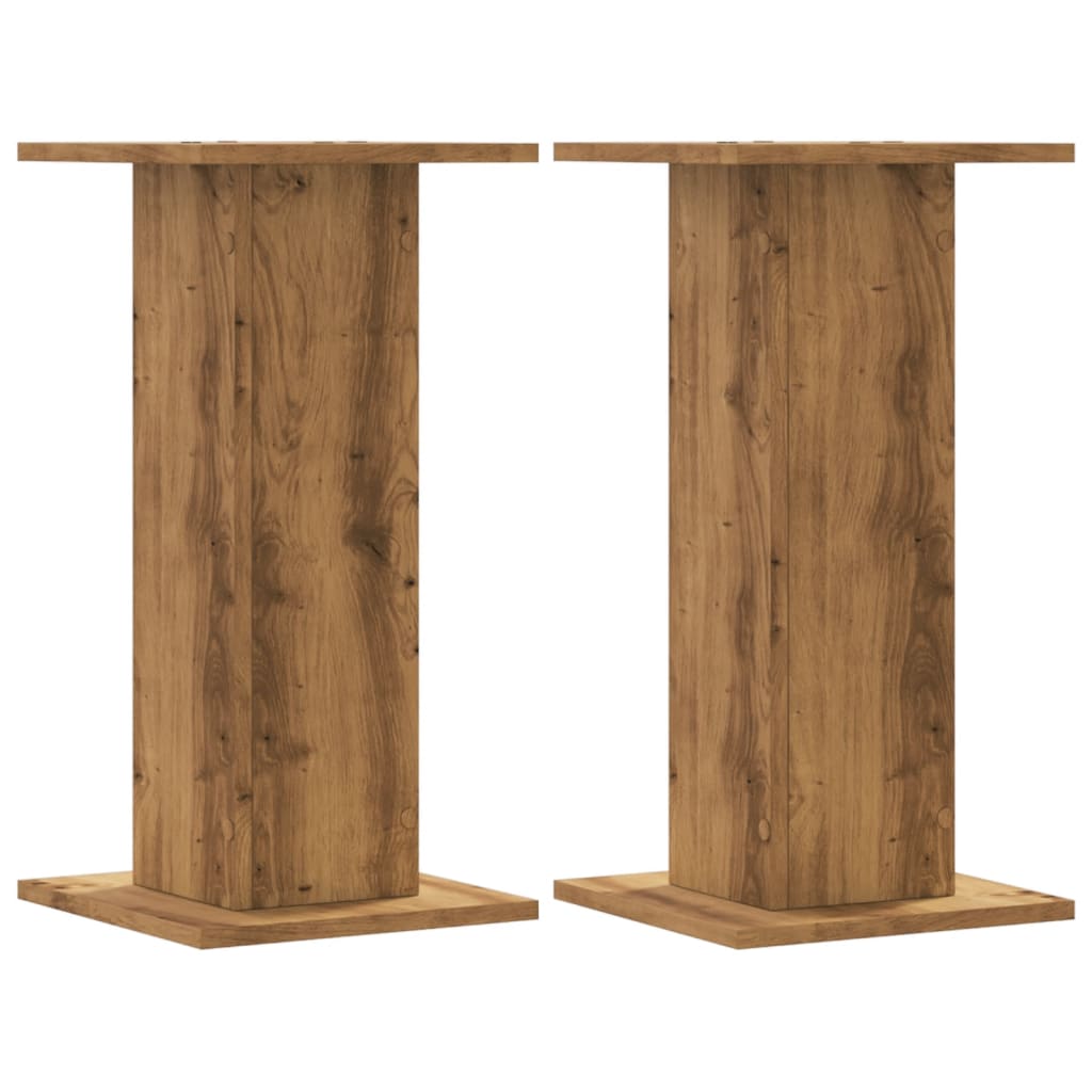 Stovai augalams, 2vnt., artisano ąžuolo, 30x30x60cm, mediena Stovai augalams, 2vnt., artisano ąžuolo, 30x30x60cm, mediena - Image 3