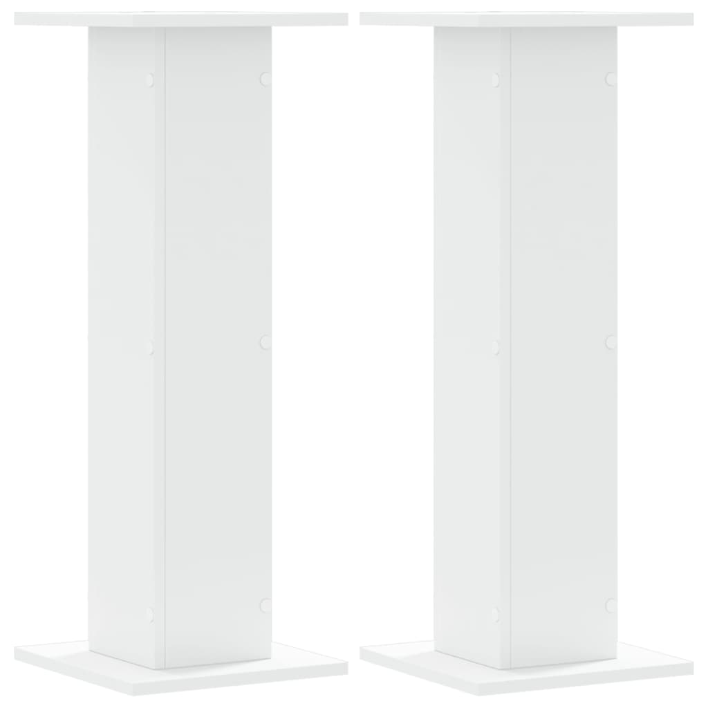 Stovai augalams, 2vnt., balti, 30x30x80cm, apdirbta mediena Stovai augalams, 2vnt., balti, 30x30x80cm, apdirbta mediena - Image 3