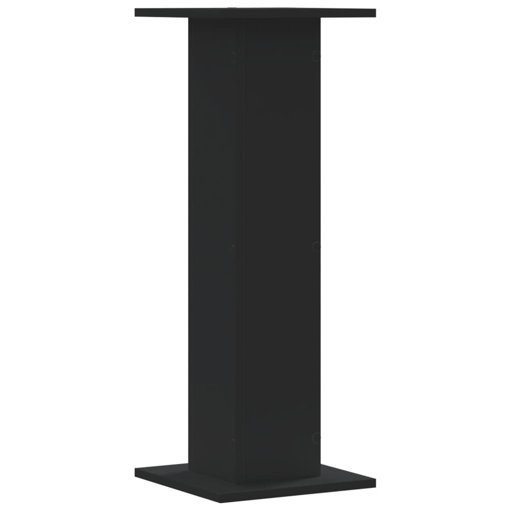 Stovai augalams, 2vnt., juodi, 30x30x80cm, apdirbta mediena Stovai augalams, 2vnt., juodi, 30x30x80cm, apdirbta mediena - Image 6