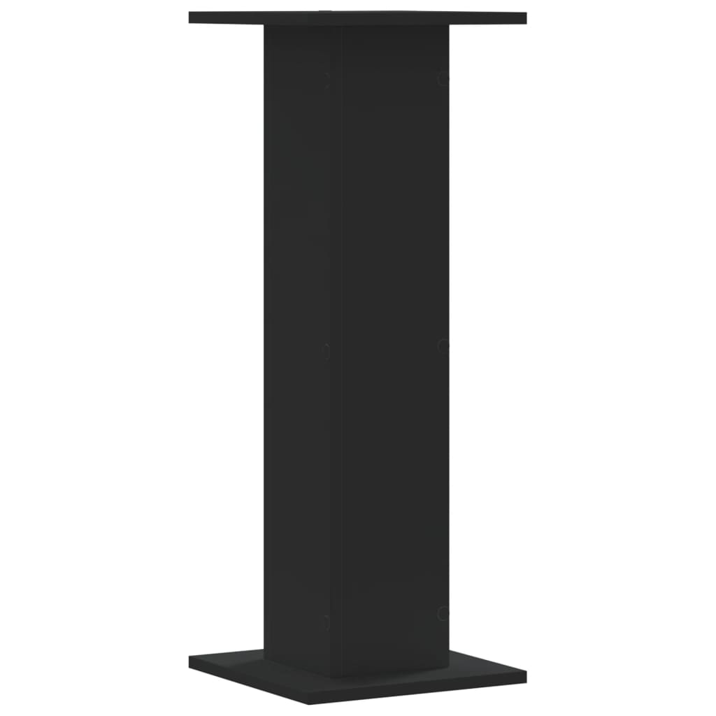 Stovai augalams, 2vnt., juodi, 30x30x80cm, apdirbta mediena Stovai augalams, 2vnt., juodi, 30x30x80cm, apdirbta mediena - Image 7