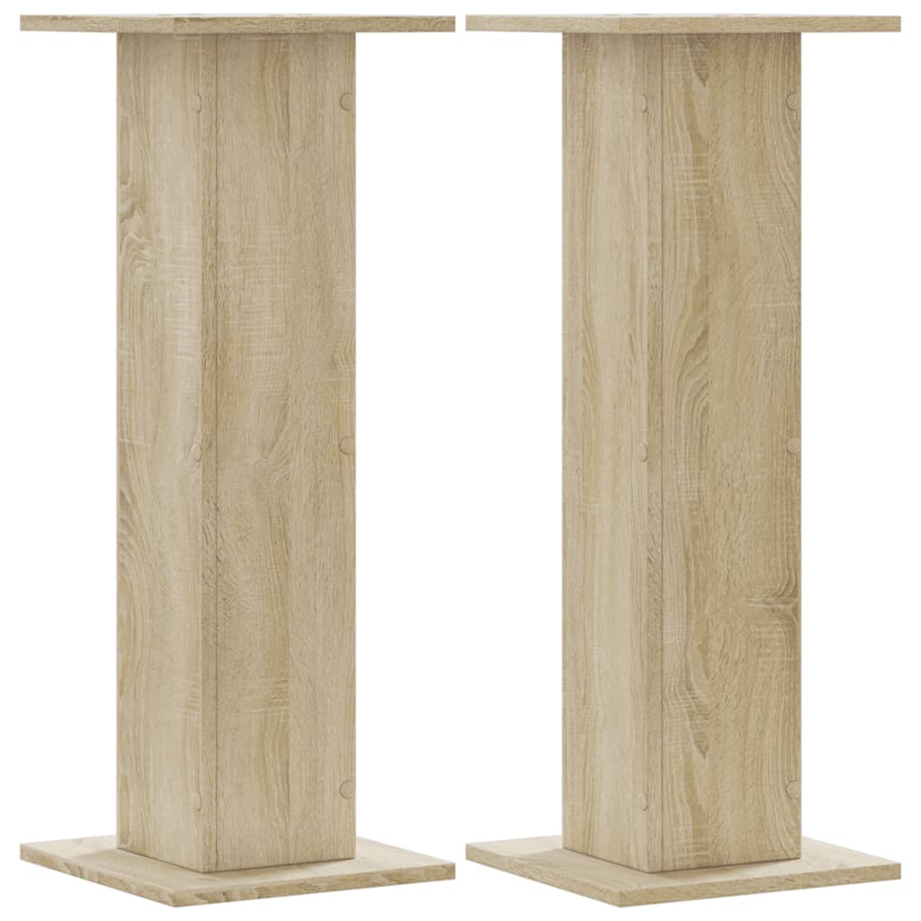 Stovai augalams, 2vnt., ąžuolo, 30x30x80cm, apdirbta mediena Stovai augalams, 2vnt., ąžuolo, 30x30x80cm, apdirbta mediena - Image 3