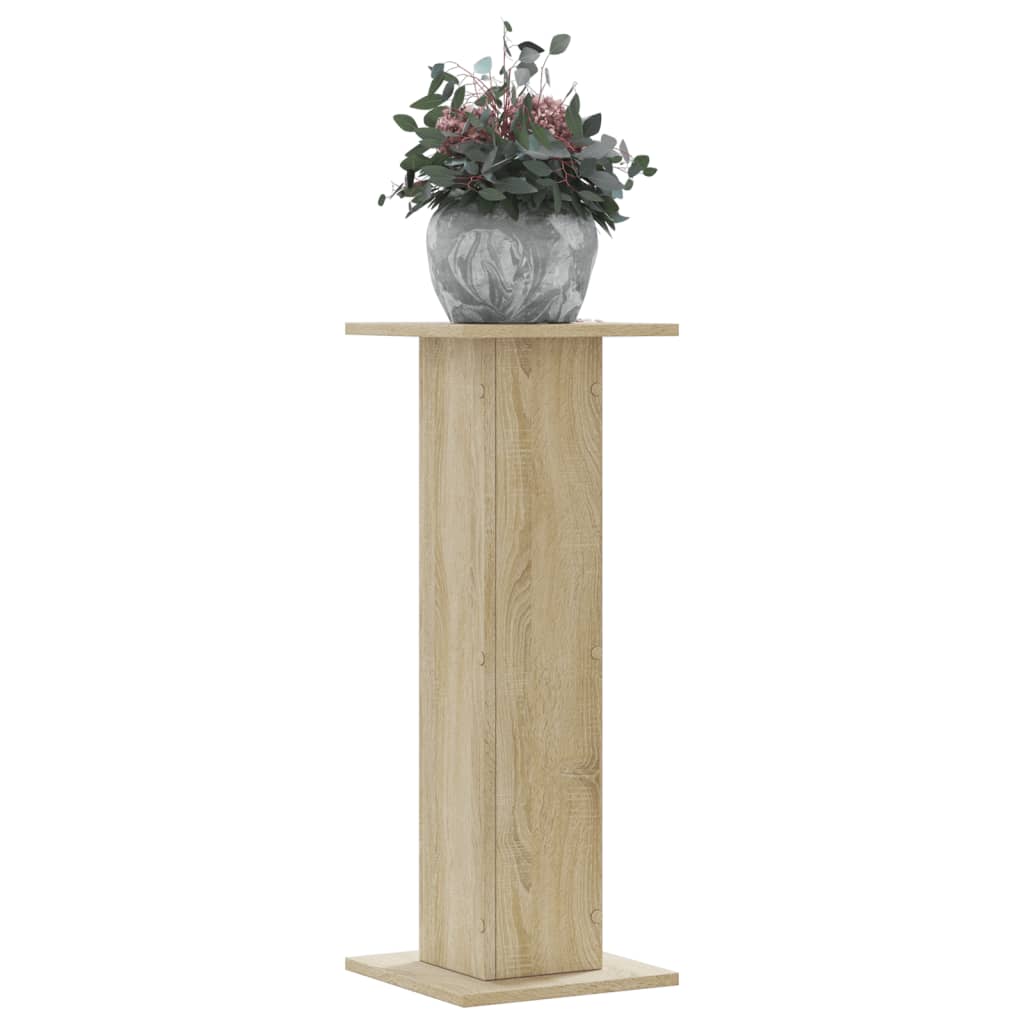 Stovai augalams, 2vnt., ąžuolo, 30x30x80cm, apdirbta mediena Stovai augalams, 2vnt., ąžuolo, 30x30x80cm, apdirbta mediena - Image 2