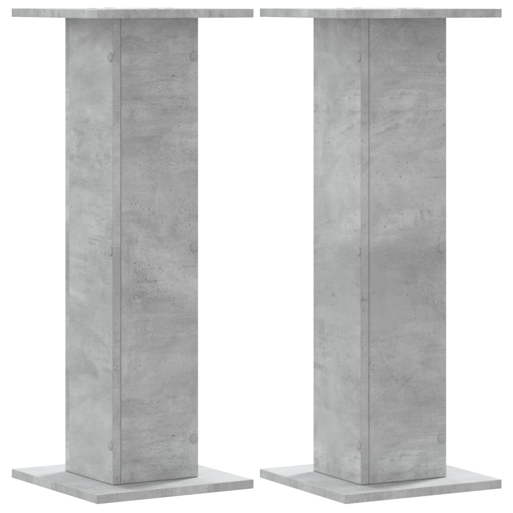 Stovai augalams, 2vnt., betono, 30x30x80cm, apdirbta mediena Stovai augalams, 2vnt., betono, 30x30x80cm, apdirbta mediena - Image 3