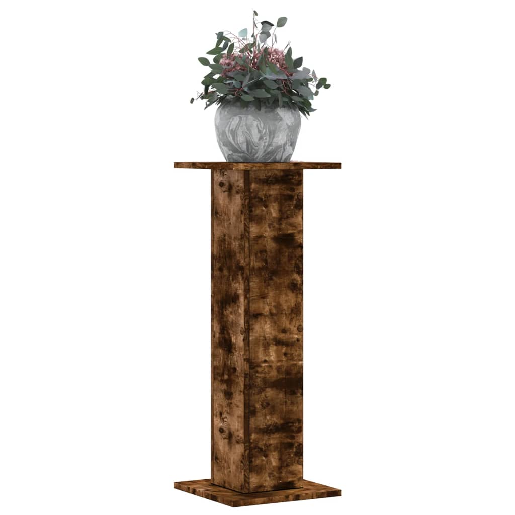 Stovai augalams, 2vnt., dūminiai, 30x30x80cm, apdirbta mediena Stovai augalams, 2vnt., dūminiai, 30x30x80cm, apdirbta mediena - Image 2