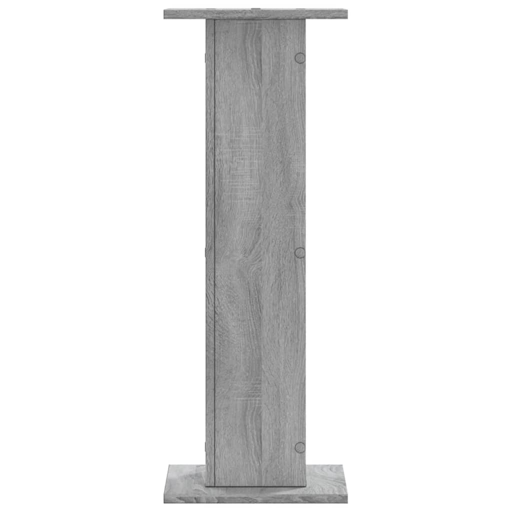 Stovai augalams, 2vnt., pilki ąžuolo, 30x30x80cm, mediena Stovai augalams, 2vnt., pilki ąžuolo, 30x30x80cm, mediena - Image 5