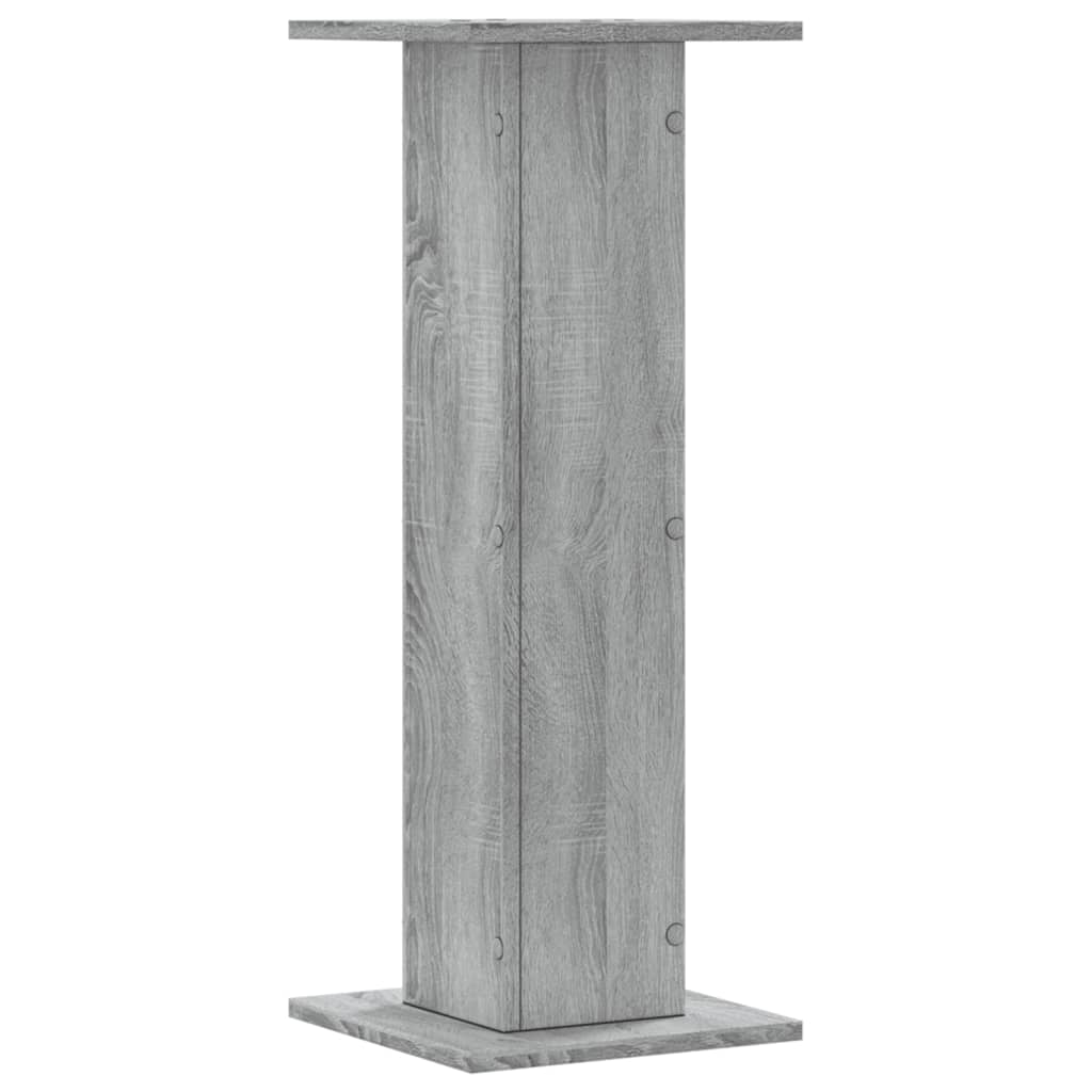 Stovai augalams, 2vnt., pilki ąžuolo, 30x30x80cm, mediena Stovai augalams, 2vnt., pilki ąžuolo, 30x30x80cm, mediena - Image 6