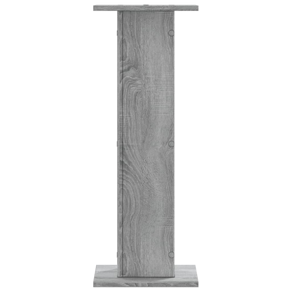 Stovai augalams, 2vnt., pilki ąžuolo, 30x30x80cm, mediena Stovai augalams, 2vnt., pilki ąžuolo, 30x30x80cm, mediena - Image 8