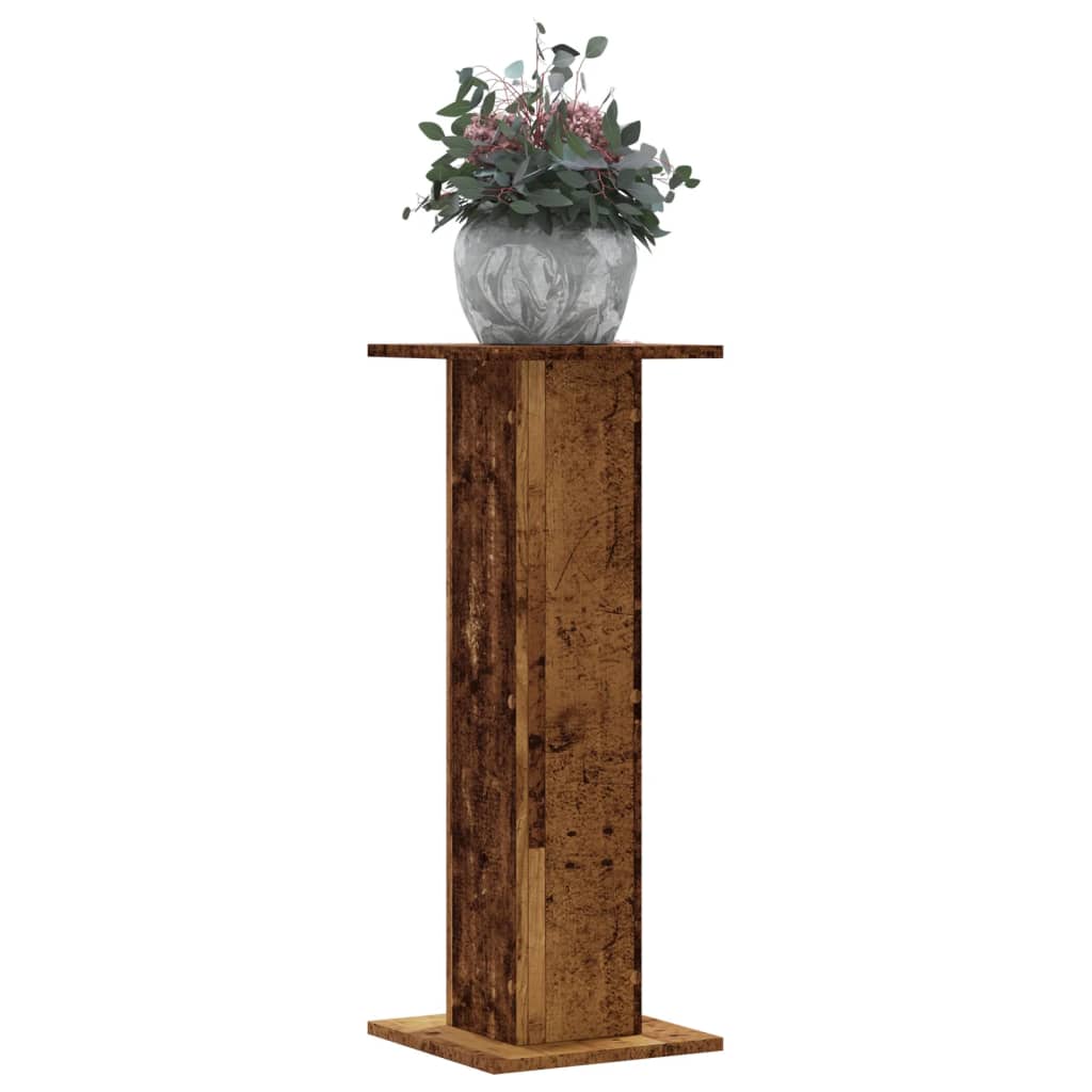 Stovai augalams, 2vnt., sendintos medienos, 30x30x80cm, mediena Stovai augalams, 2vnt., sendintos medienos, 30x30x80cm, mediena - Image 2