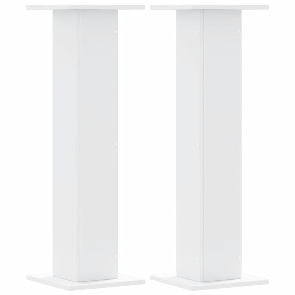 Stovai augalams, 2vnt., balti, 30x30x95cm, apdirbta mediena Stovai augalams, 2vnt., balti, 30x30x95cm, apdirbta mediena - Image 3