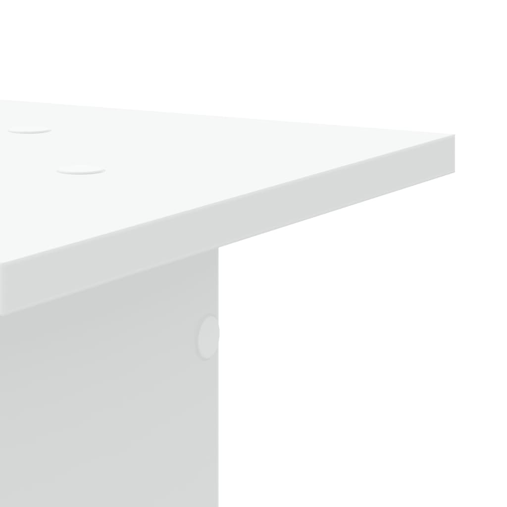 Stovai augalams, 2vnt., balti, 30x30x95cm, apdirbta mediena Stovai augalams, 2vnt., balti, 30x30x95cm, apdirbta mediena - Image 9