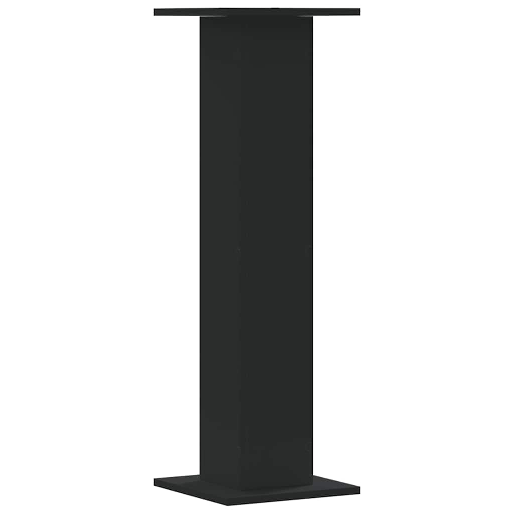 Stovai augalams, 2vnt., juodi, 30x30x95cm, apdirbta mediena Stovai augalams, 2vnt., juodi, 30x30x95cm, apdirbta mediena - Image 7