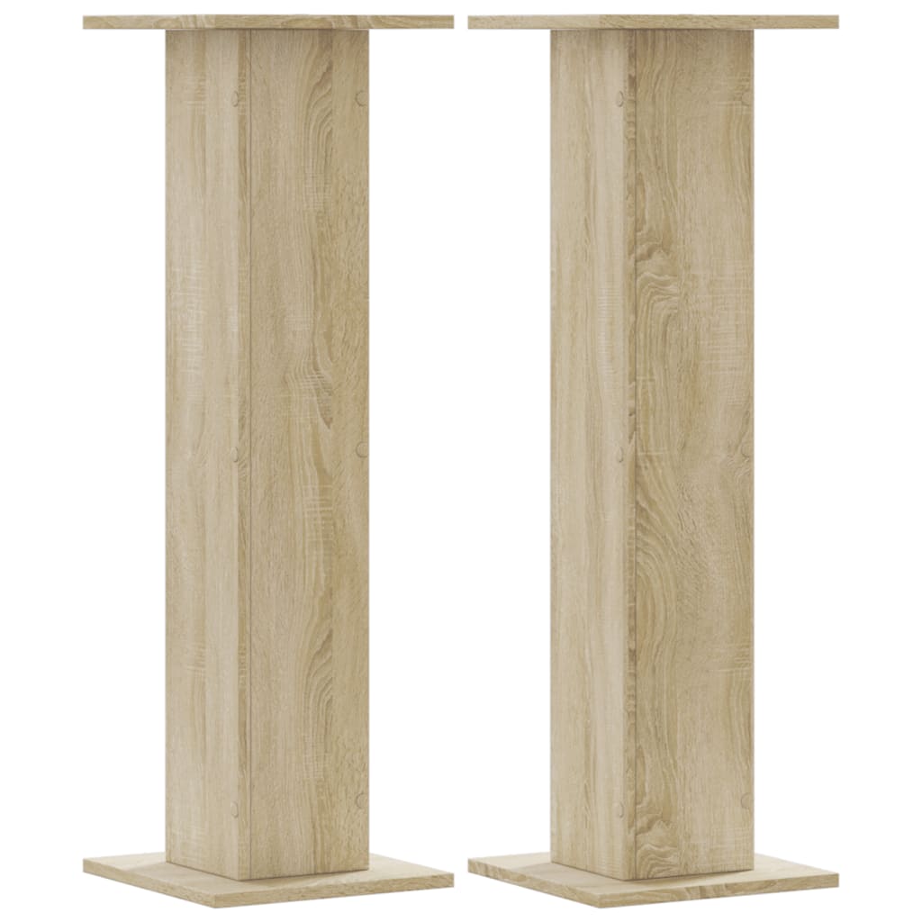 Stovai augalams, 2vnt., ąžuolo, 30x30x95cm, apdirbta mediena Stovai augalams, 2vnt., ąžuolo, 30x30x95cm, apdirbta mediena - Image 3