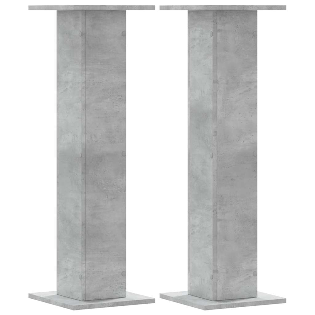 Stovai augalams, 2vnt., betono, 30x30x95cm, apdirbta mediena Stovai augalams, 2vnt., betono, 30x30x95cm, apdirbta mediena - Image 3