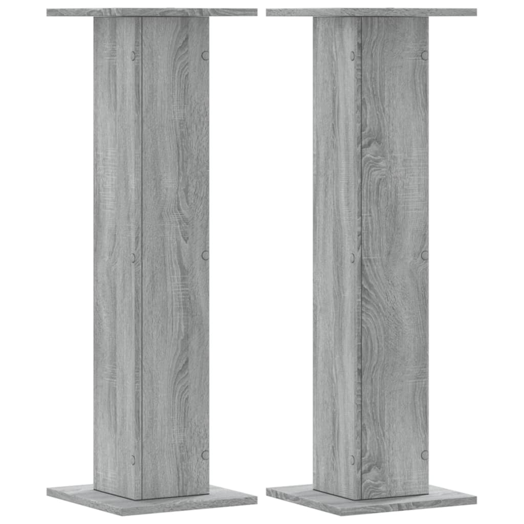 Stovai augalams, 2vnt., pilki ąžuolo, 30x30x95cm, mediena Stovai augalams, 2vnt., pilki ąžuolo, 30x30x95cm, mediena - Image 3