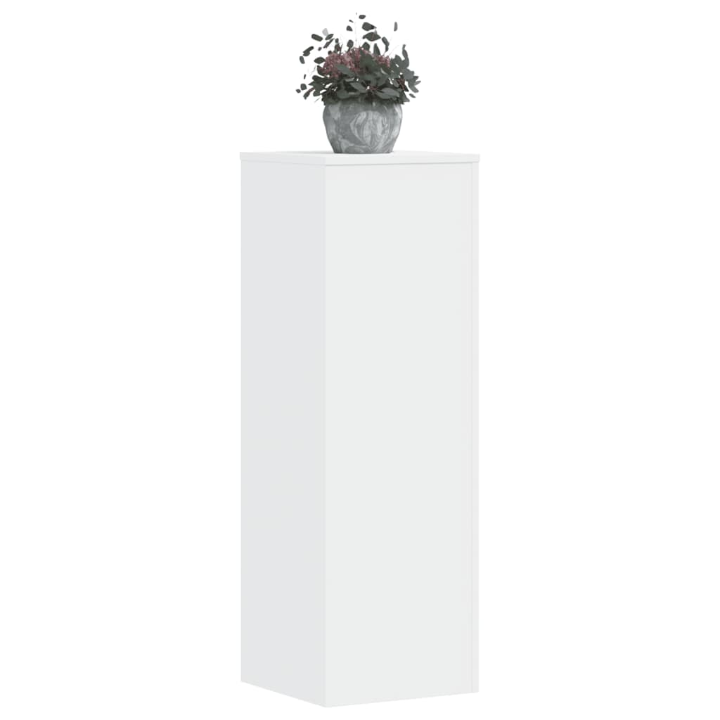 Stovai augalams, 2vnt., baltos spalvos, 33x33x100cm, mediena Stovai augalams, 2vnt., baltos spalvos, 33x33x100cm, mediena - Image 2