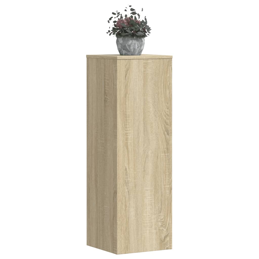 Stovai augalams, 2vnt., sonoma ąžuolo, 33x33x100cm, mediena Stovai augalams, 2vnt., sonoma ąžuolo, 33x33x100cm, mediena - Image 2