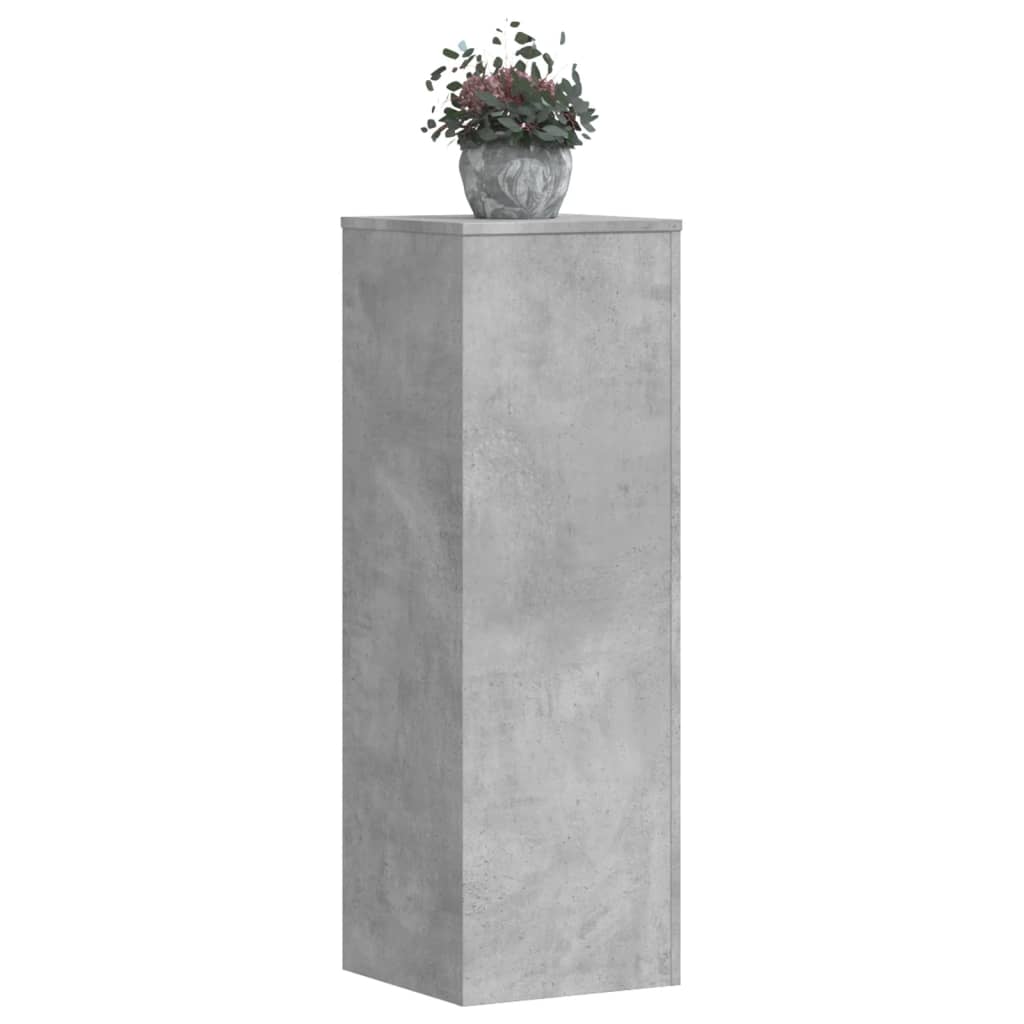 Stovai augalams, 2vnt., betono, 33x33x100cm, apdirbta mediena Stovai augalams, 2vnt., betono, 33x33x100cm, apdirbta mediena - Image 2