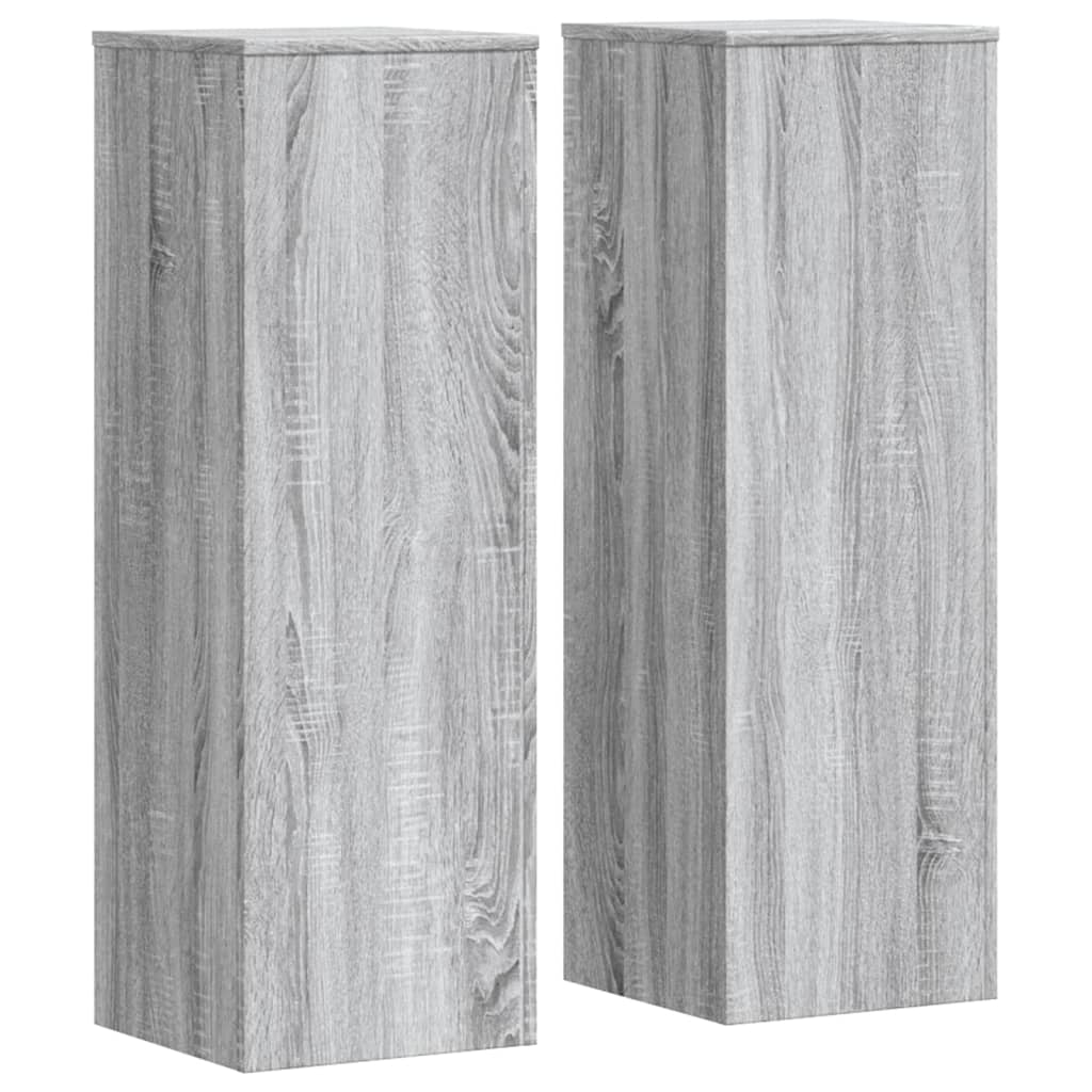 Stovai augalams, 2vnt., pilki ąžuolo, 33x33x100cm, mediena Stovai augalams, 2vnt., pilki ąžuolo, 33x33x100cm, mediena - Image 3