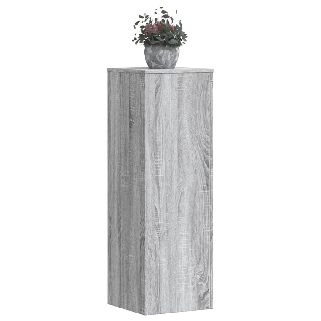 Stovai augalams, 2vnt., pilki ąžuolo, 33x33x100cm, mediena Stovai augalams, 2vnt., pilki ąžuolo, 33x33x100cm, mediena - Image 2