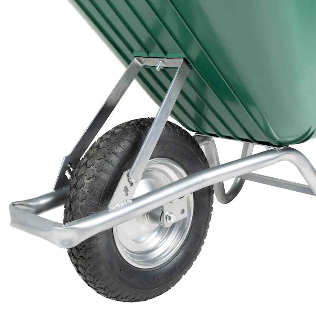 Wheelbarrow Green 90 L 150 kg Cinkuotas plienas ir plastikas Wheelbarrow Green 90 L 150 kg Cinkuotas plienas ir plastikas - Image 5