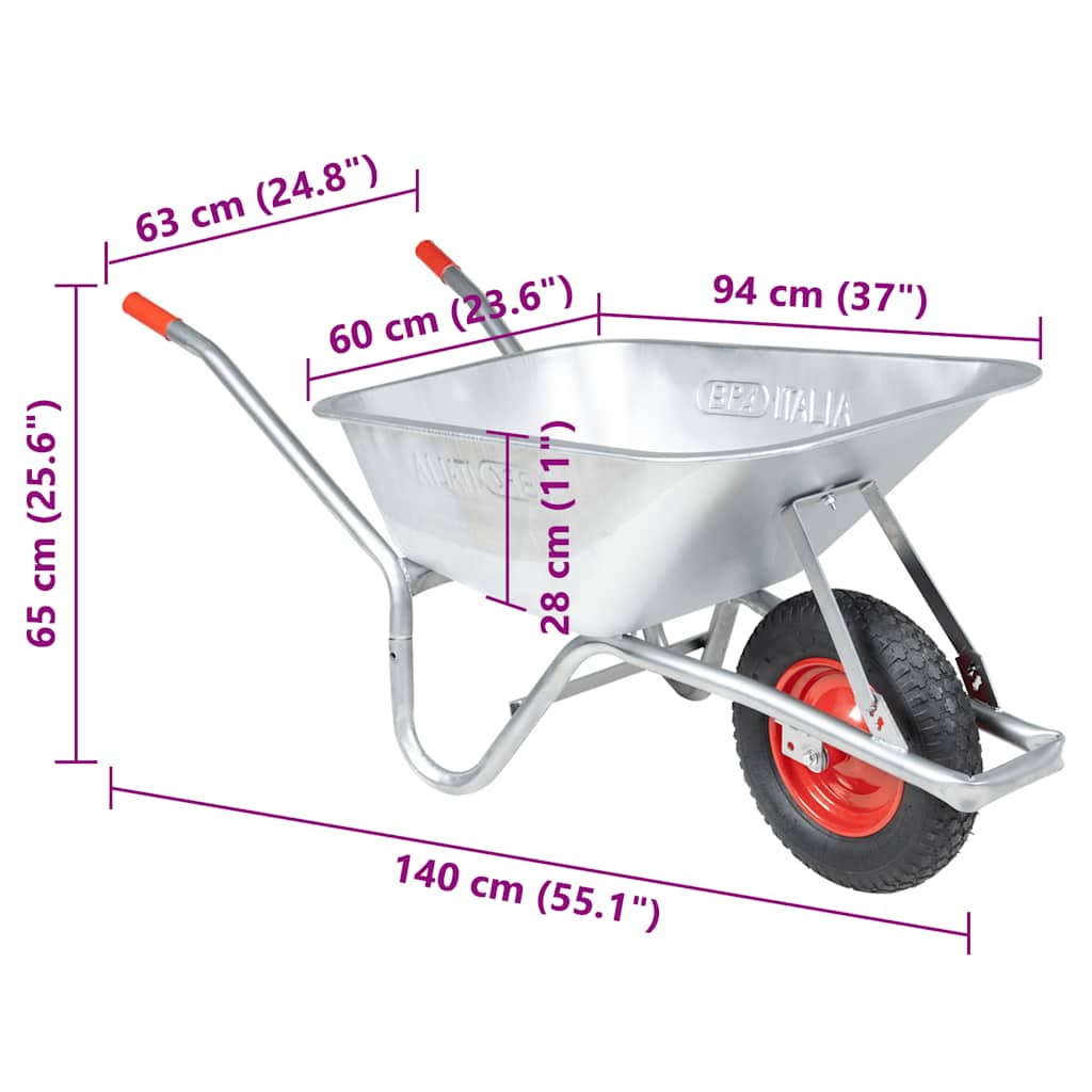 karutis 90 L 150 kg Cinkuotas plienas ir plastikas karutis 90 L 150 kg Cinkuotas plienas ir plastikas