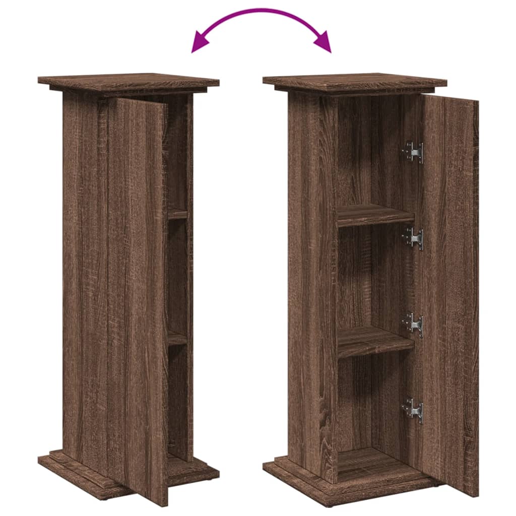 Eksponavimo stovas su lentyna, rudas, 31x30x90cm, mediena Eksponavimo stovas su lentyna, rudas, 31x30x90cm, mediena - Image 12