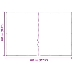 augalų danga su ąselėmis 2x4 m PVC
