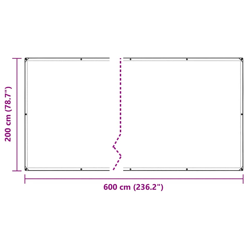 augalų danga su ąselėmis 2×6 m PVC augalų danga su ąselėmis 2x6 m PVC