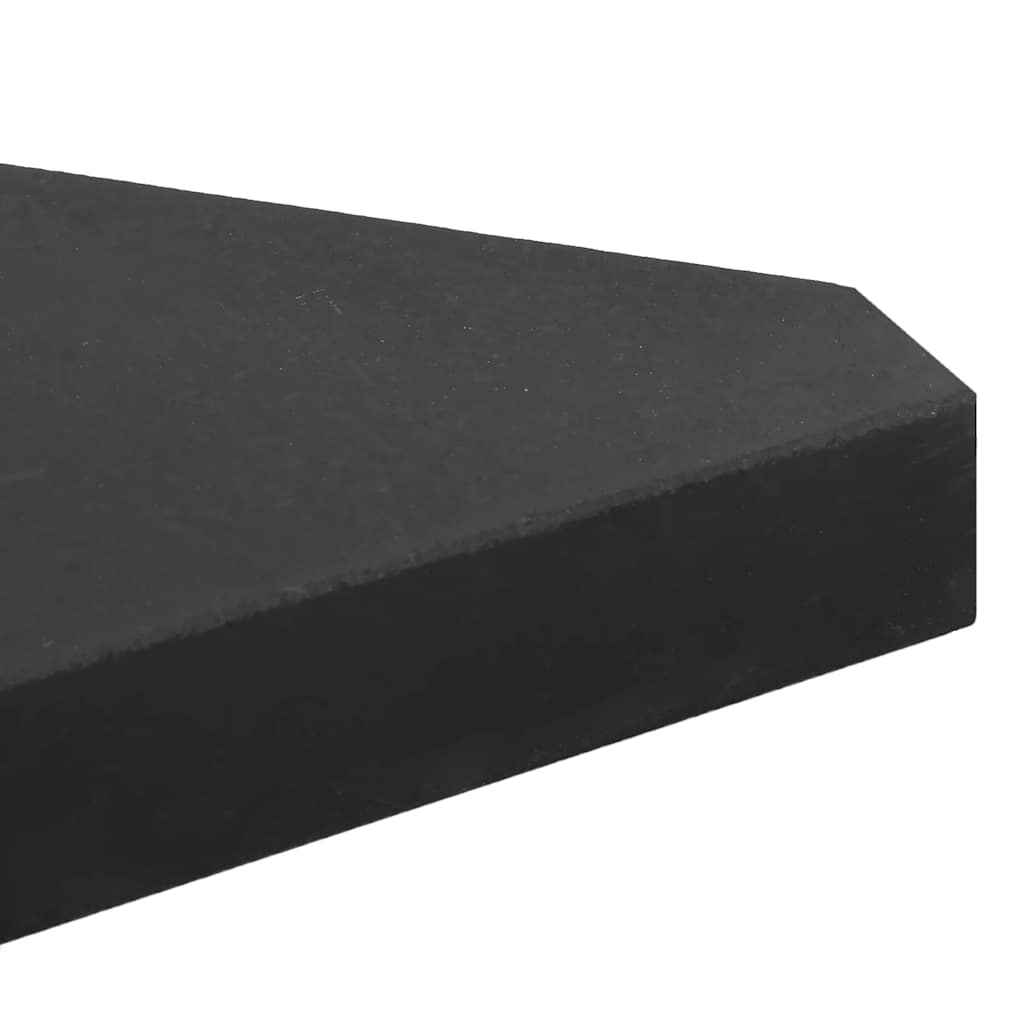 Skėčio svorio plokštės, 4 vnt., juodo granito, trikampės, 14 kg Skėčio svorio plokštės, 4 vnt., juodo granito, trikampės, 14 kg - Image 7