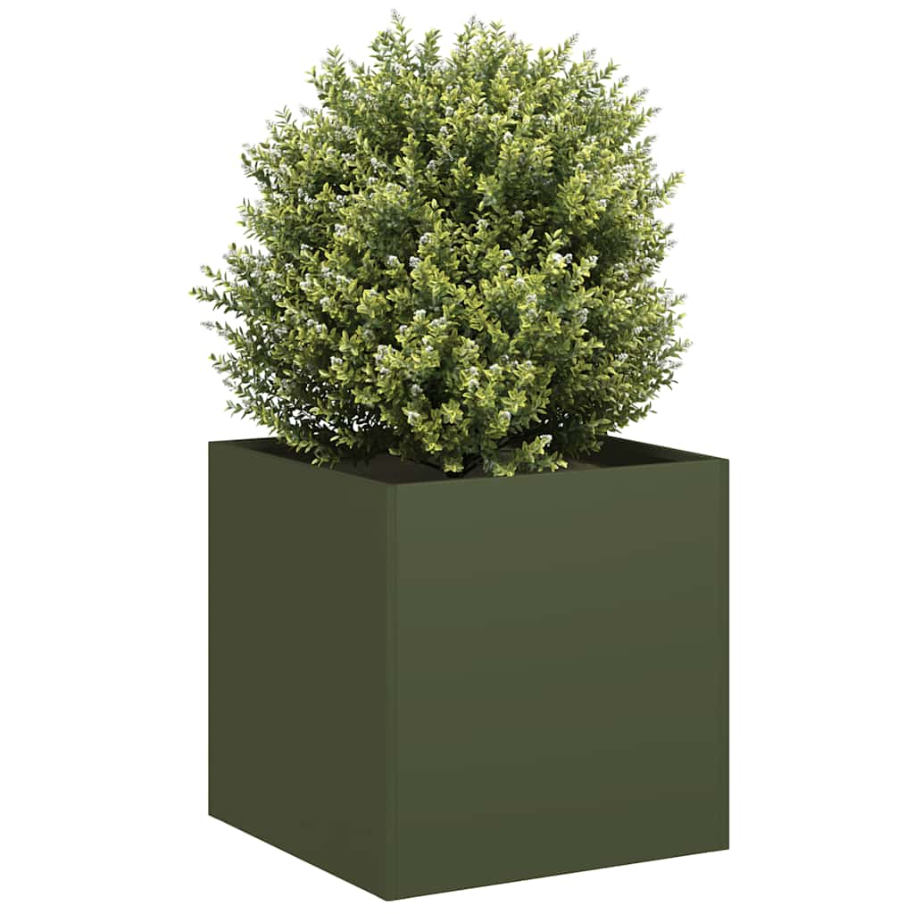Lovelis, alyvuogių žalias, 40x40x40cm, šaltai valcuotas plienas Lovelis, alyvuogių žalias, 40x40x40cm, šaltai valcuotas plienas - Image 2