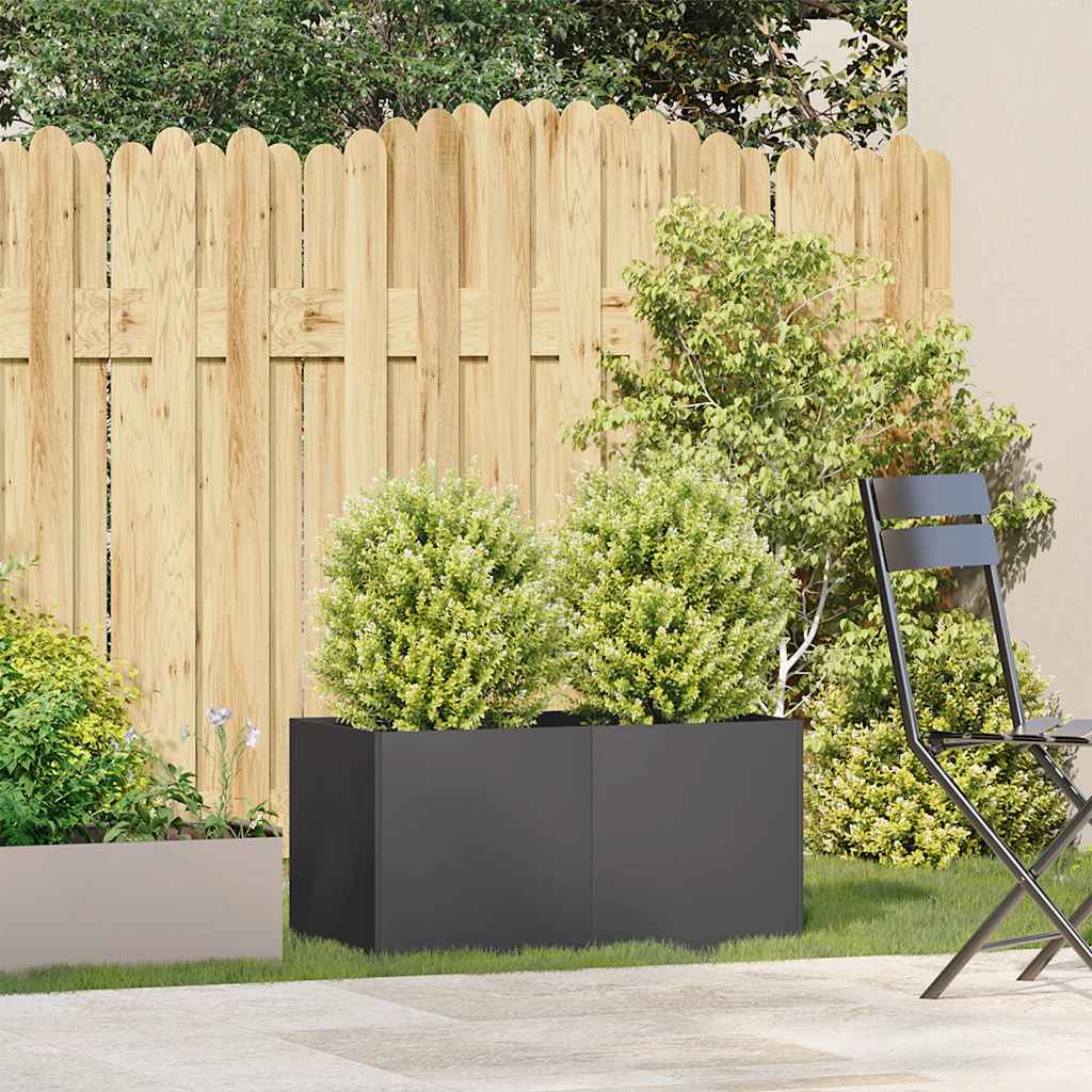 Lovelis, juodos spalvos, 80x40x40cm, šaltai valcuotas plienas Lovelis, juodos spalvos, 80x40x40cm, šaltai valcuotas plienas - Image 4