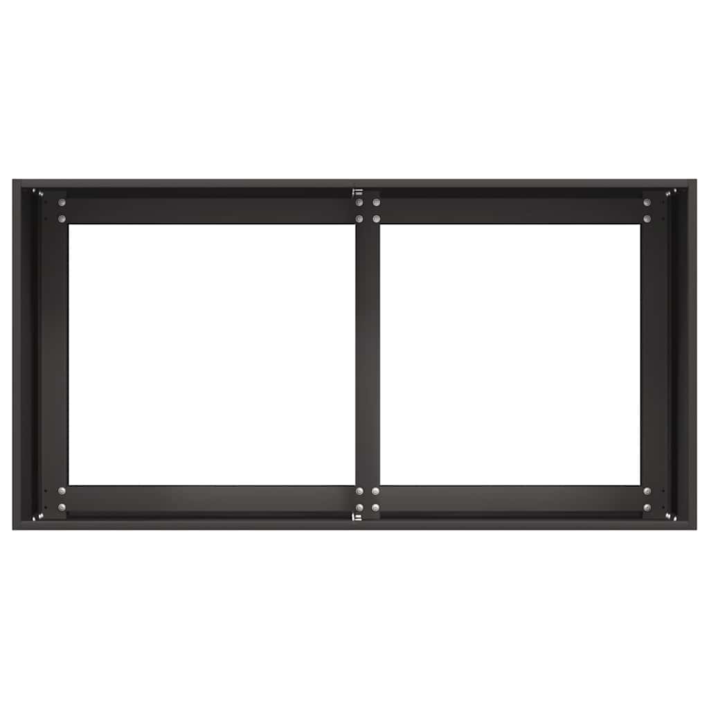 Lovelis, juodos spalvos, 80x40x40cm, šaltai valcuotas plienas Lovelis, juodos spalvos, 80x40x40cm, šaltai valcuotas plienas - Image 6