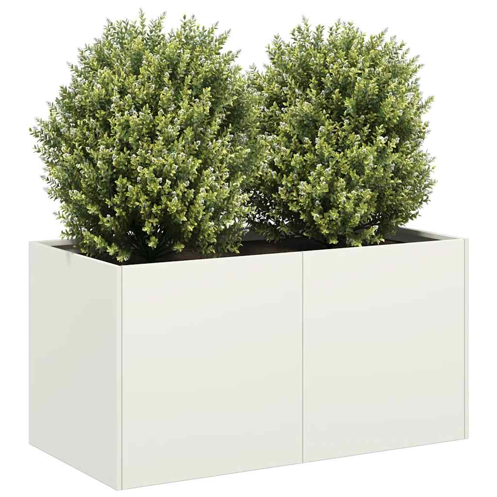 Lovelis, baltos spalvos, 80x40x40cm, šaltai valcuotas plienas Lovelis, baltos spalvos, 80x40x40cm, šaltai valcuotas plienas - Image 2