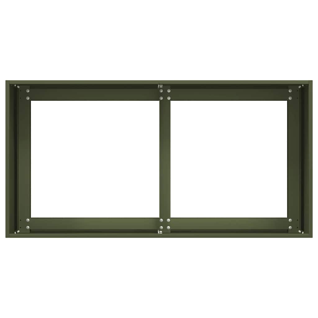 Lovelis, alyvuogių žalias, 80x40x40cm, šaltai valcuotas plienas Lovelis, alyvuogių žalias, 80x40x40cm, šaltai valcuotas plienas - Image 6