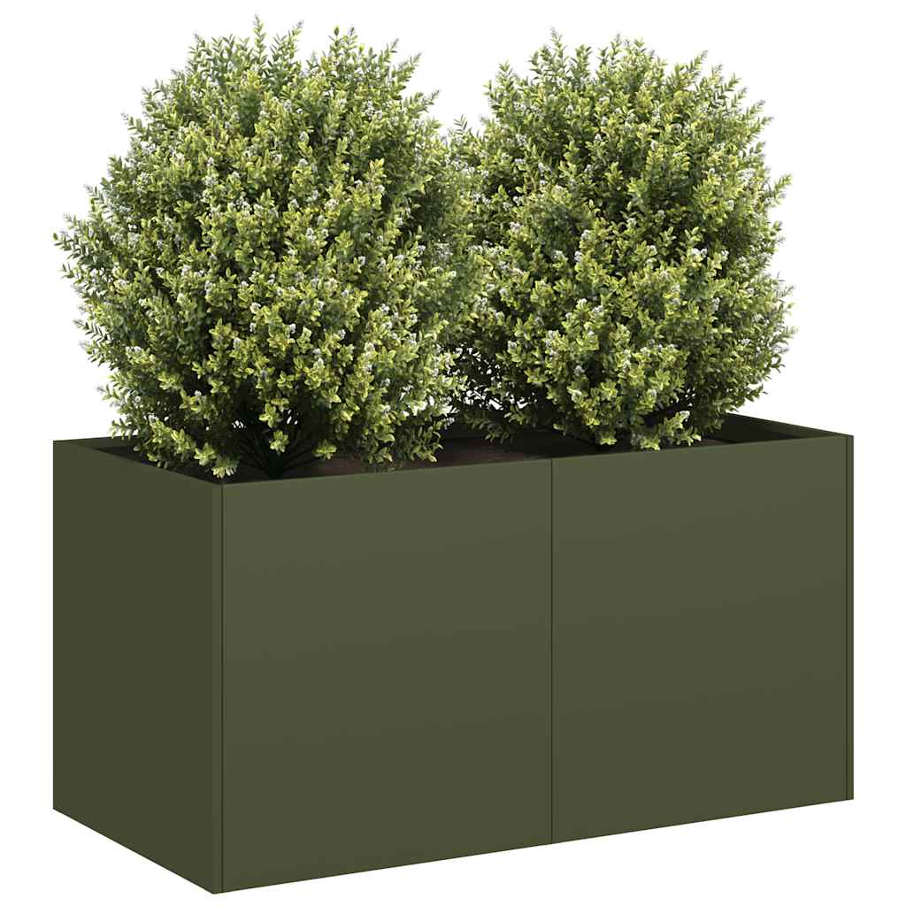 Lovelis, alyvuogių žalias, 80x40x40cm, šaltai valcuotas plienas Lovelis, alyvuogių žalias, 80x40x40cm, šaltai valcuotas plienas - Image 2