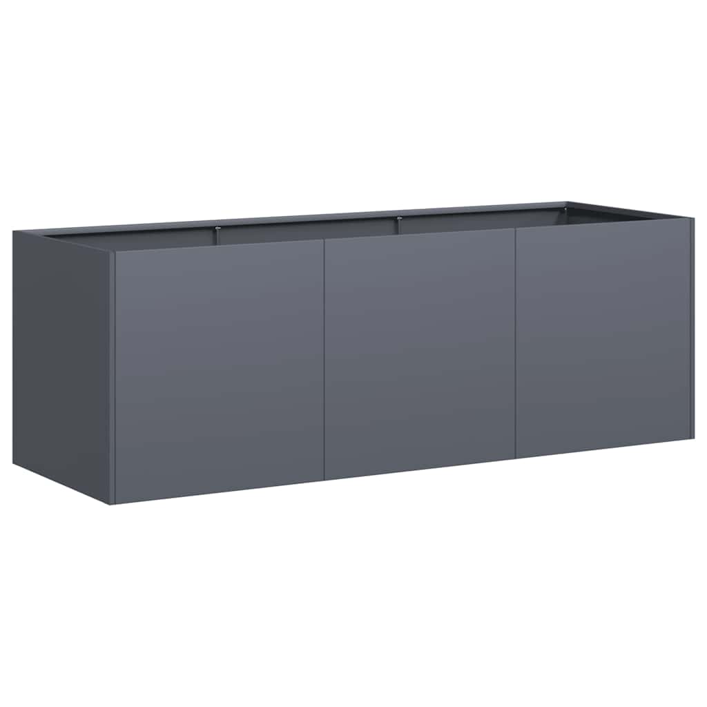 Vazonas, antracito spalvos, 120x40x40 cm, šaltai valcuotas plienas Vazonas, antracito spalvos, 120x40x40 cm, šaltai valcuotas plienas - Image 3